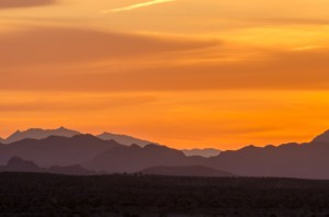 Sunrise at Lake Mead