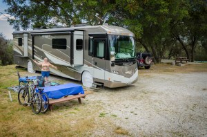 Charlene loves all the privacy and space of our new site.