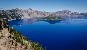 You can see in this photo why the "Crater Lake Blue" is now Charlene's favorite shade of blue.