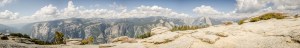 Panorama composite photo from the top of Sentinel Dome.