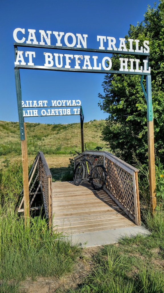 With most bike trails, you have to splash through water. Instead, Canyon built a nice bridge to ride over.