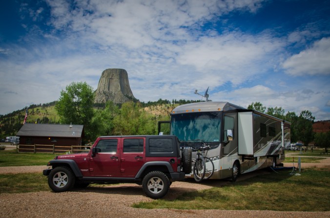 The campsite I was assigned had one of the best views of Devils Tower!