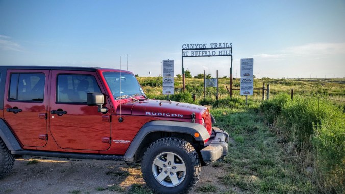 The bike trail has a nice entrance and map.