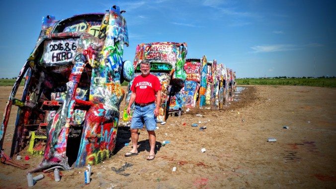 Cadillac Ranch is a famous tourist site in Amarillo.