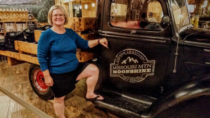 Charlene enjoyed the moonshine truck!