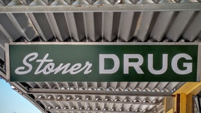 It is common for people to name businesses after the owner, but this name gives a very different meaning for a pharmacy. Is everyone stoned?