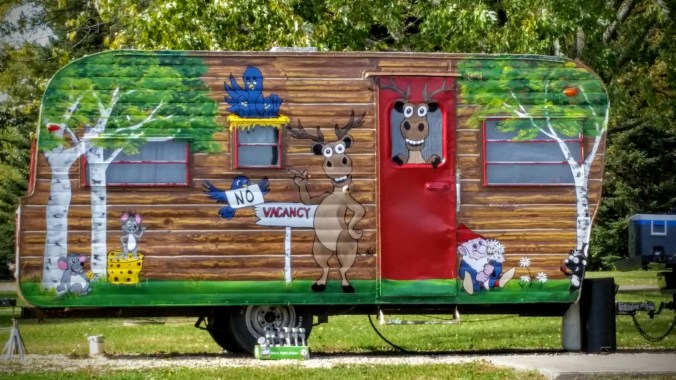 I love this paint job. This is in the camp site next to me.