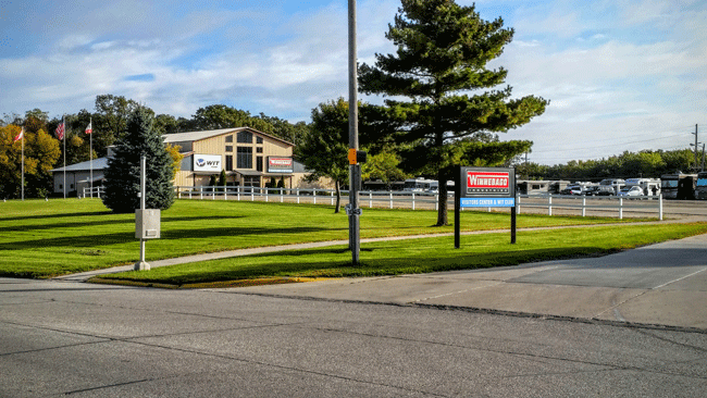 The Visitor Center also has RV parking and electrical power.